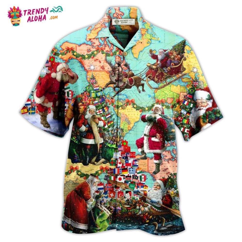 Chirstmas Love Santa Hawaiian Shirt – Trendy Aloha