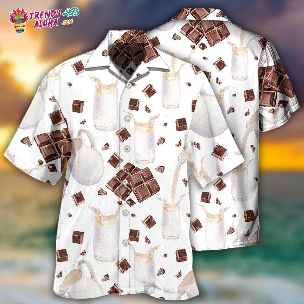 Chocolate Milk Is Cheaper Than Therapy Basic Style Hawaiian Shirt – Trendy Aloha