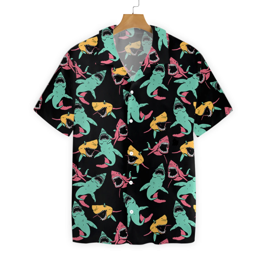 Chomp and Hula: Shark-inspired Hawaiian Attire Chomp and Hula: Shark-inspired Hawaiian Attire