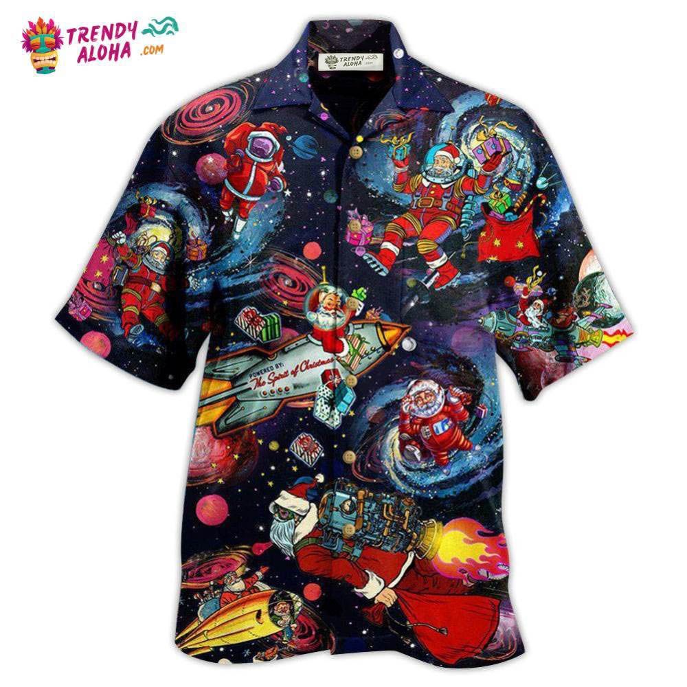 Chrismas Santa In The Space Hawaiian Shirt – Trendy Aloha