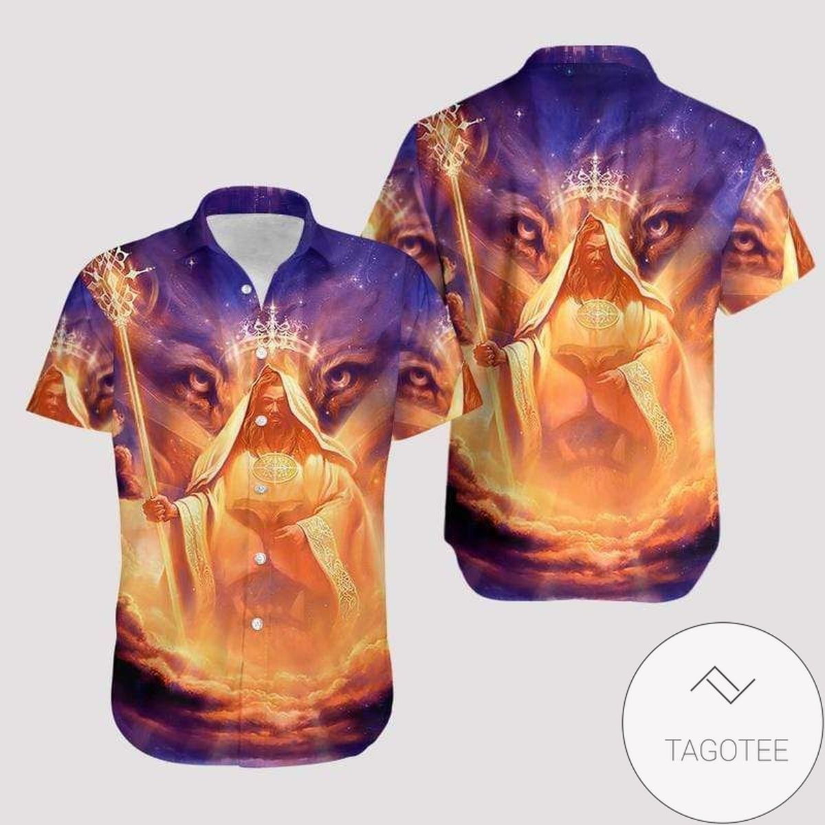 Christian 3D Lion Design Hawaiian Shirt Celebrating Jesus Elegance Style