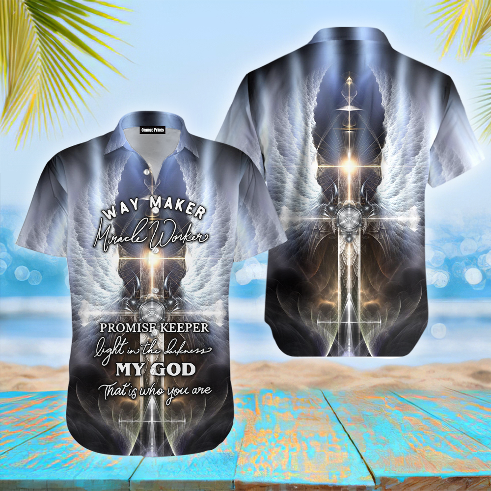 Christian Jesus Angle Wing Aloha Hawaiian Shirts For Men And Women |
