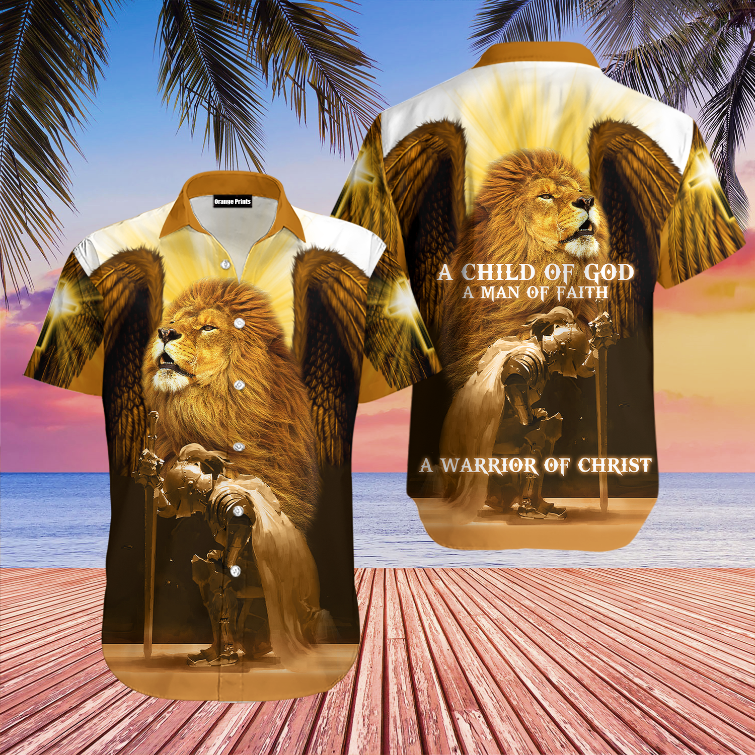 Christian Jesus Catholic Lion Aloha Hawaiian Shirts For Men And Women |