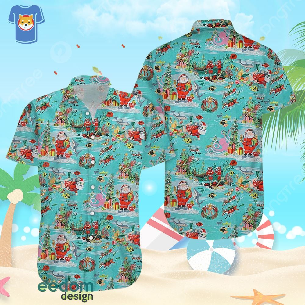 Christmas Beach Shirt Men And Women Gift Hawaiian Shirt