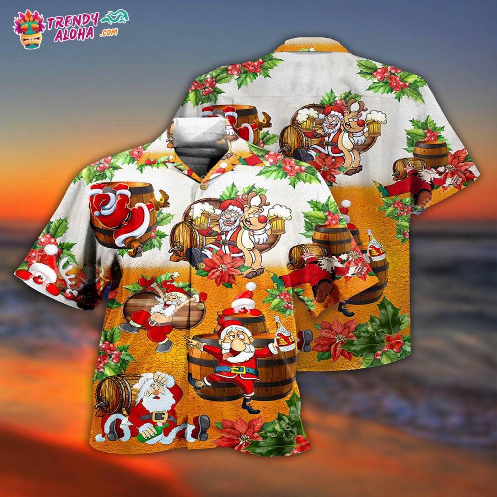 Christmas Beer Christmas Dear Santa Heres Your Beer Hawaiian Shirt – Trendy Aloha