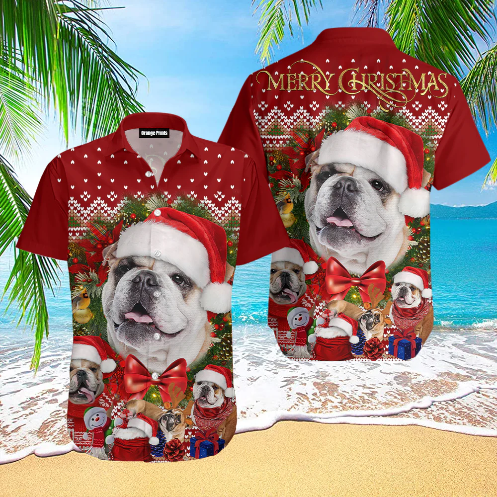 Christmas Begins With Bulldog Hawaiian Shirt For