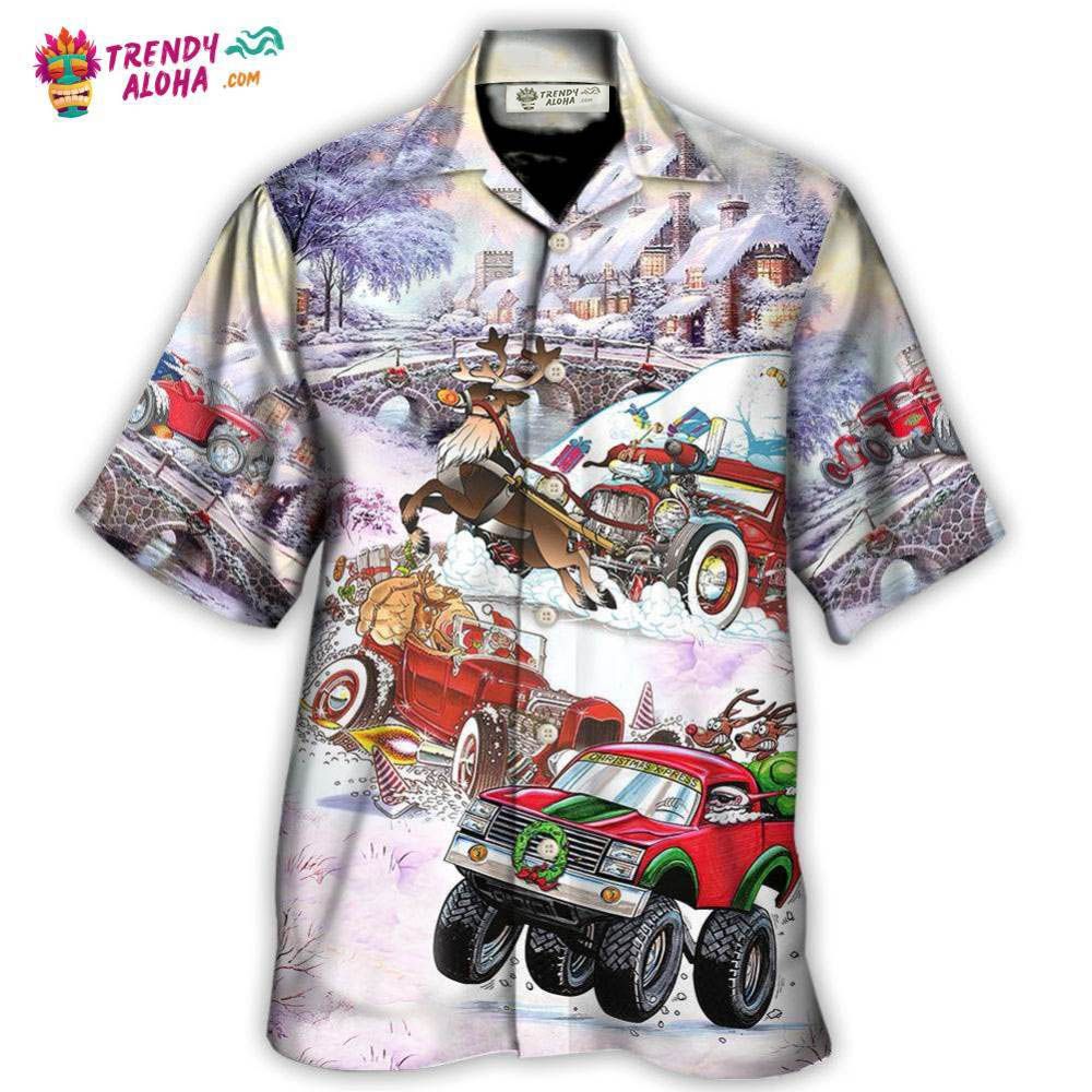 Christmas Car Run Xmas Hohoho Hawaiian Shirt – Trendy Aloha Christmas Car Run Xmas Hohoho Hawaiian Shirt – Trendy Aloha