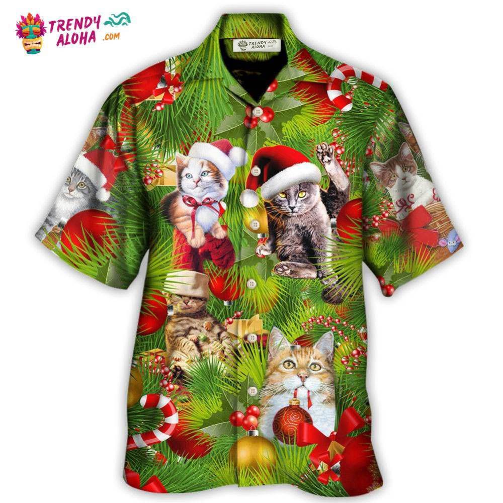 Christmas Cat It’S Lazy Day Hawaiian Shirt – Trendy Aloha Christmas Cat It’S Lazy Day Hawaiian Shirt – Trendy Aloha
