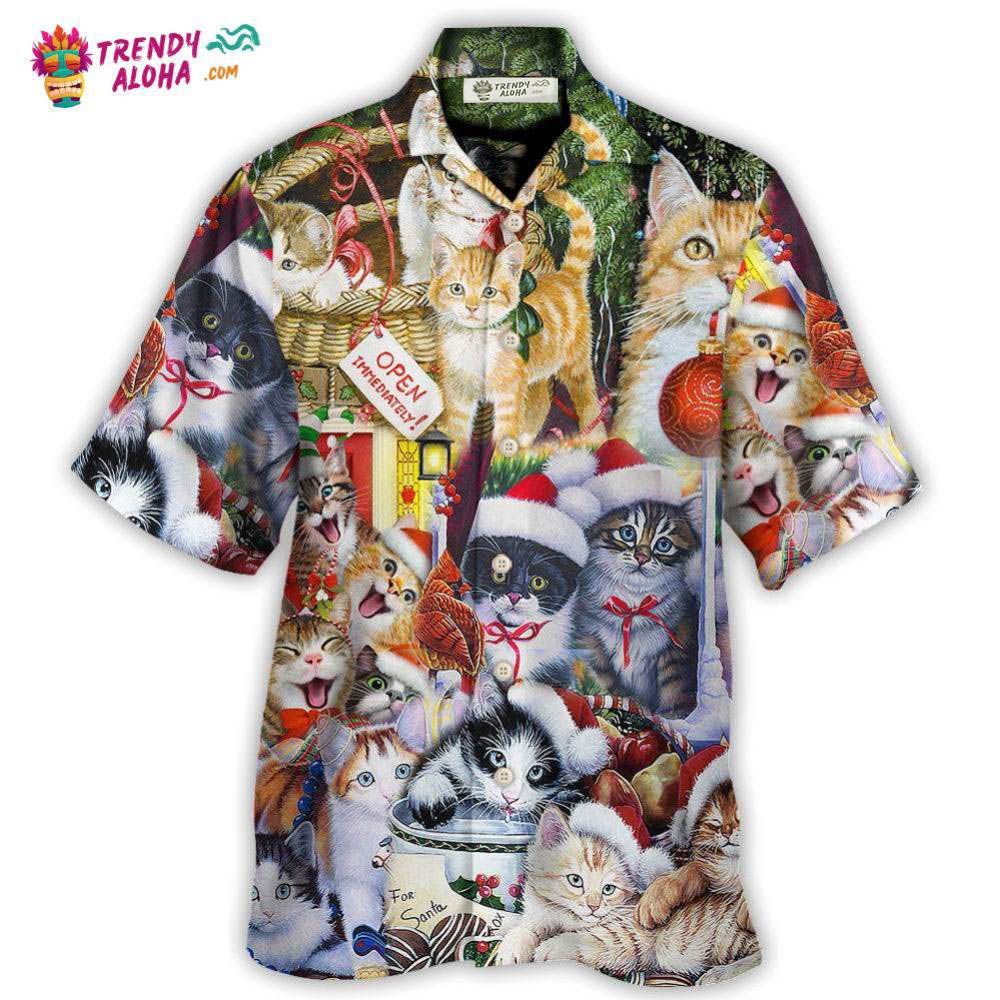 Christmas Cat Love Xmas Hawaiian Shirt – Trendy Aloha Christmas Cat Love Xmas Hawaiian Shirt – Trendy Aloha