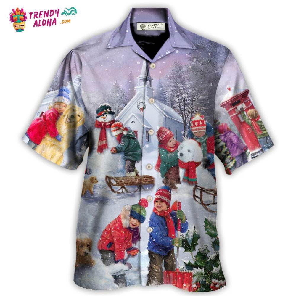 Christmas Children Love Christmas Chilling With Homie Art Style Hawaiian Shirt – Trendy Aloha Christmas Children Love Christmas Chilling With Homie Art Style Hawaiian Shirt – Trendy Aloha