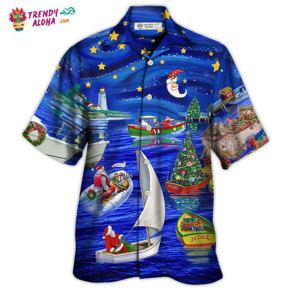 Christmas Coming On The Boat Hawaiian Shirt – Trendy Aloha