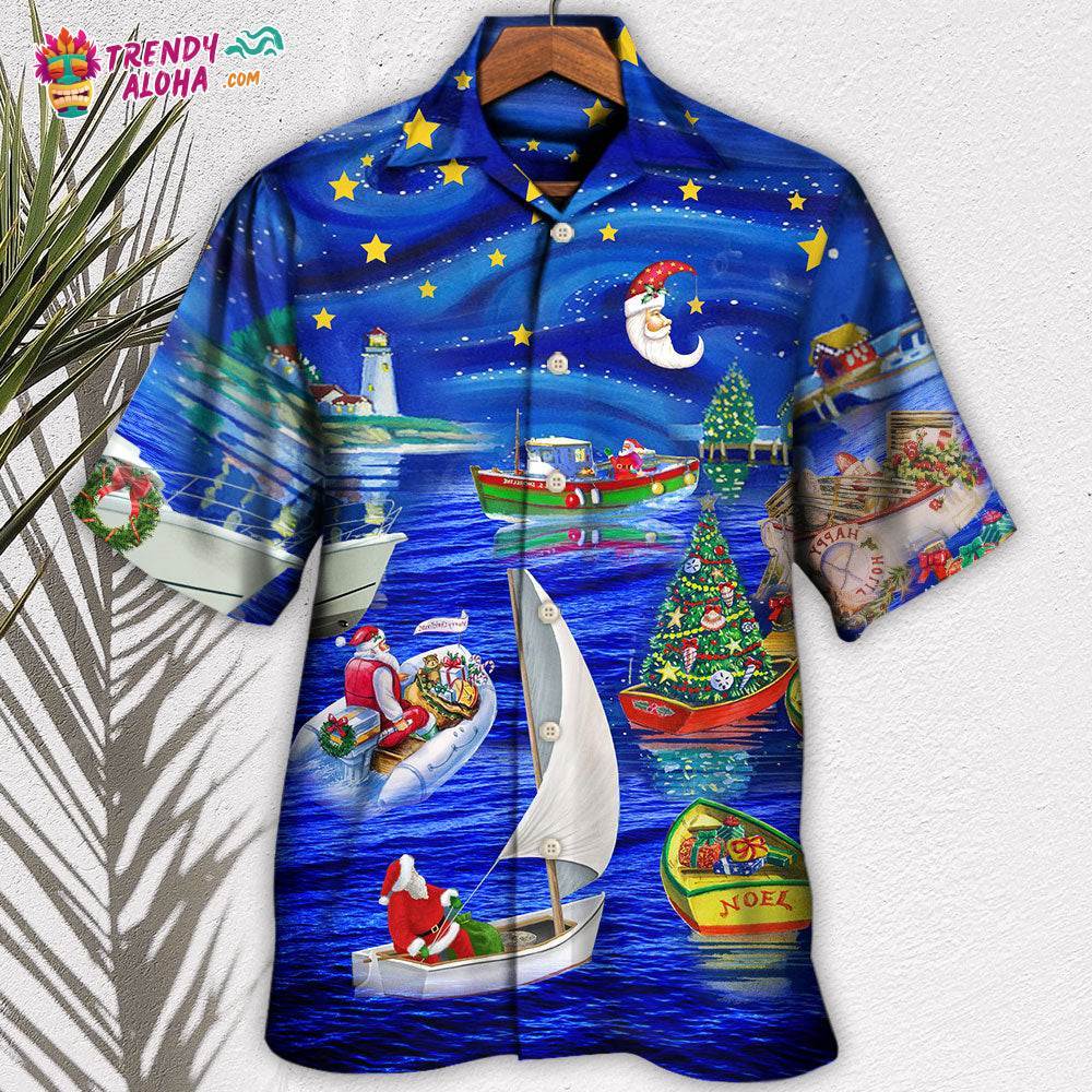 Christmas Coming On The Boat Hawaiian Shirt – Trendy Aloha