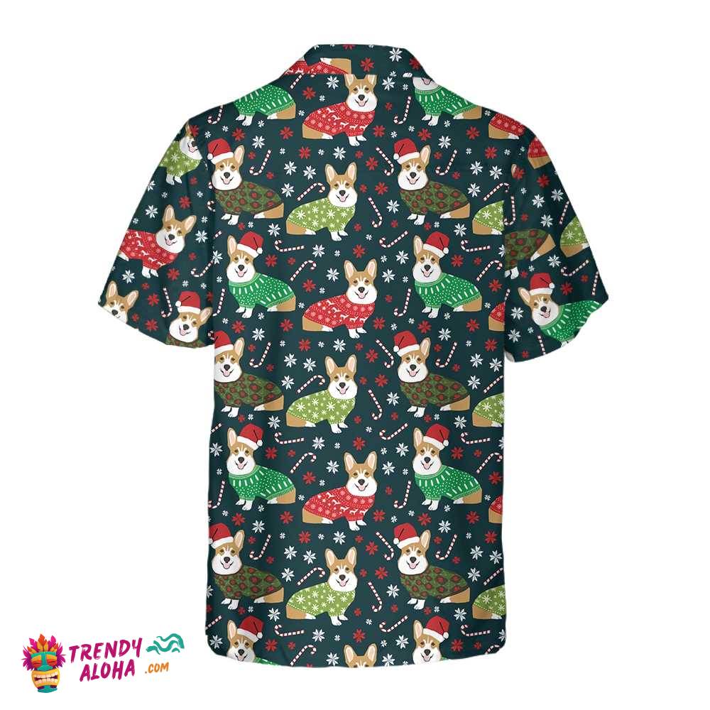 Christmas Corgis Hawaiian Shirt, Cute Christmas Dog Shirt, Christmas Gift For Dog Lovers