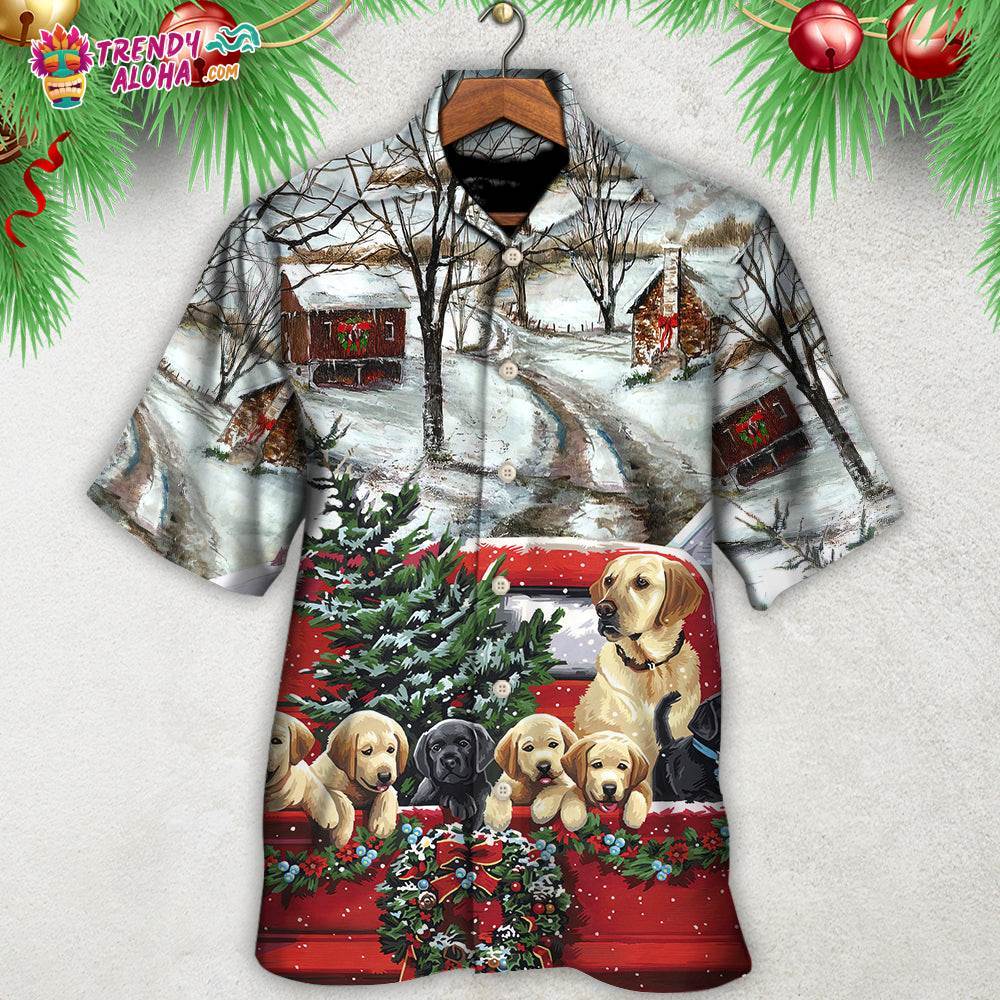 Christmas Dog Come Home In Truck Hawaiian Shirt – Trendy Aloha