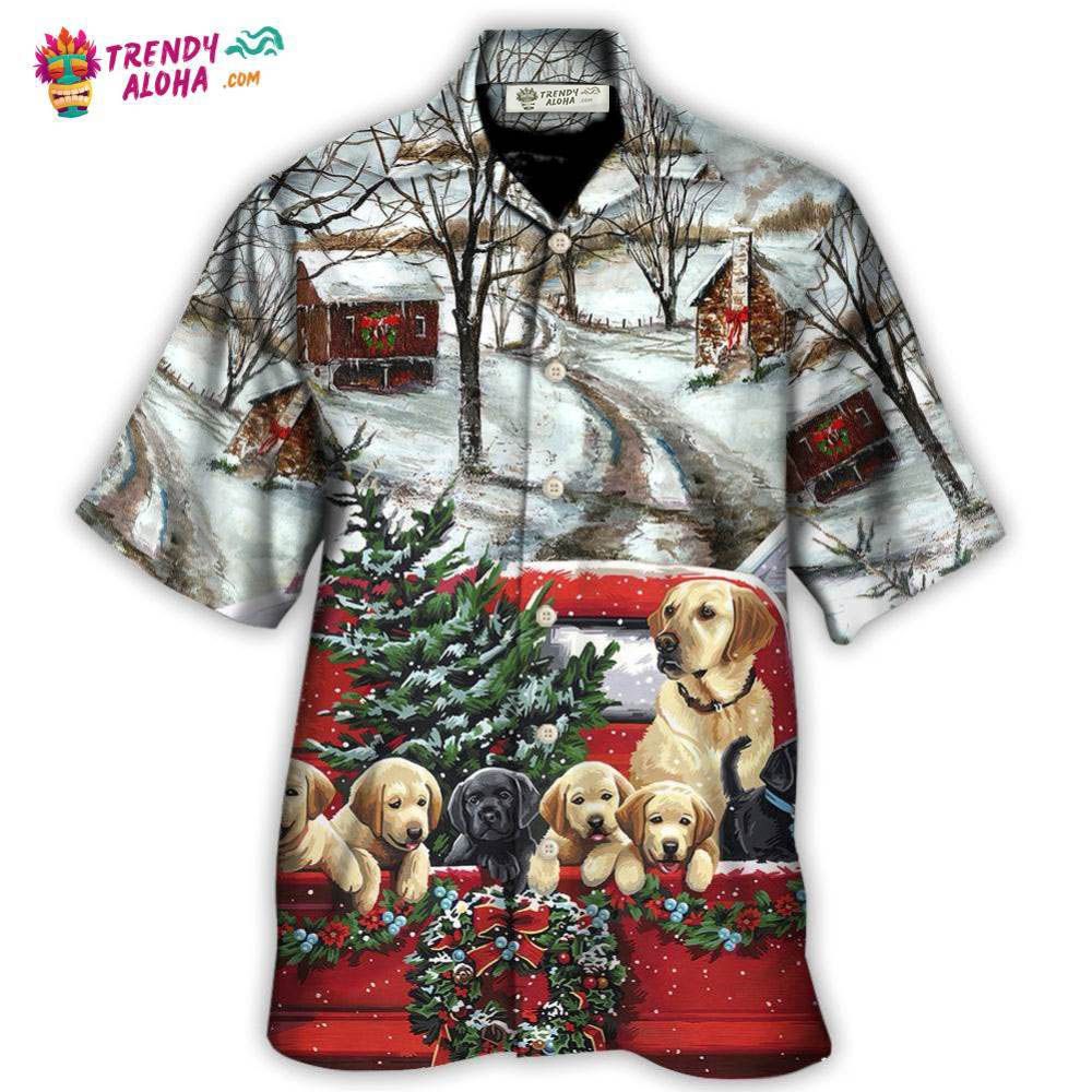 Christmas Dog Come Home In Truck Hawaiian Shirt – Trendy Aloha Christmas Dog Come Home In Truck Hawaiian Shirt – Trendy Aloha