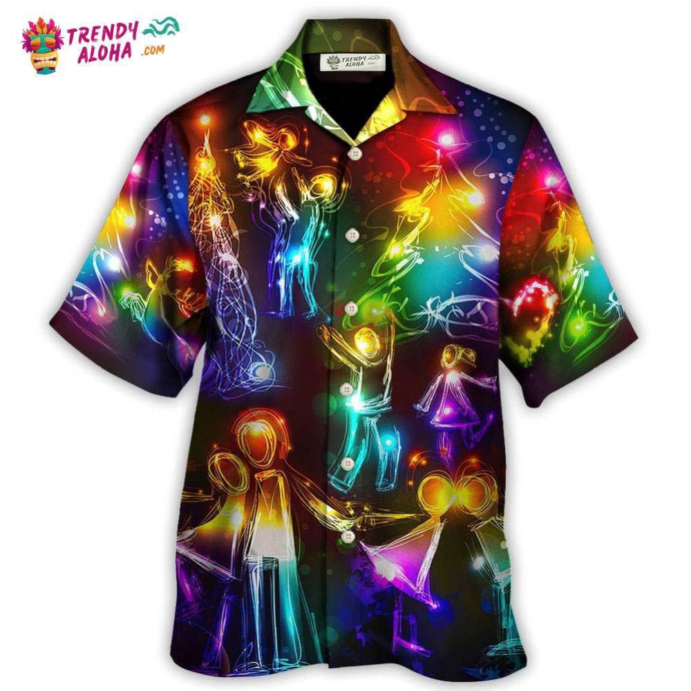 Christmas Family Happy Love Tree Neon Light Style Hawaiian Shirt – Trendy Aloha Christmas Family Happy Love Tree Neon Light Style Hawaiian Shirt – Trendy Aloha