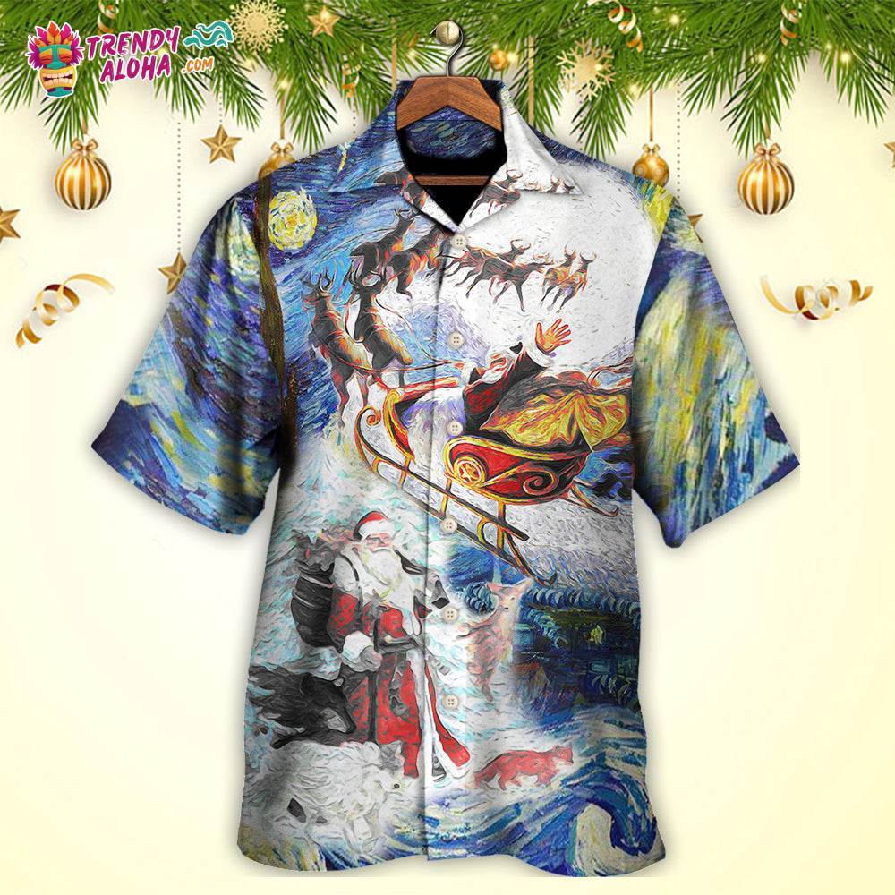 Christmas Friendly Santa With Animals Hawaiian Shirt – Trendy Aloha