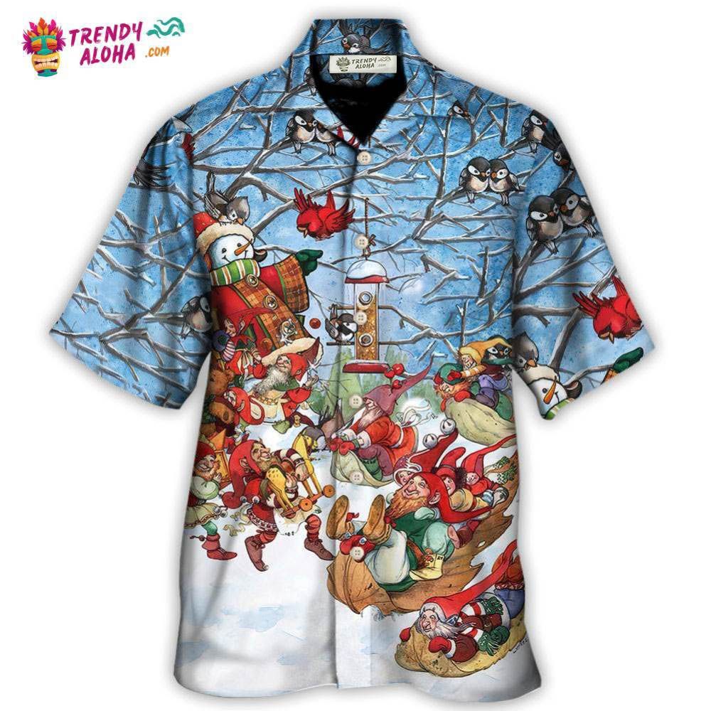 Christmas Gnome Play Winter Christmas Hawaiian Shirt – Trendy Aloha