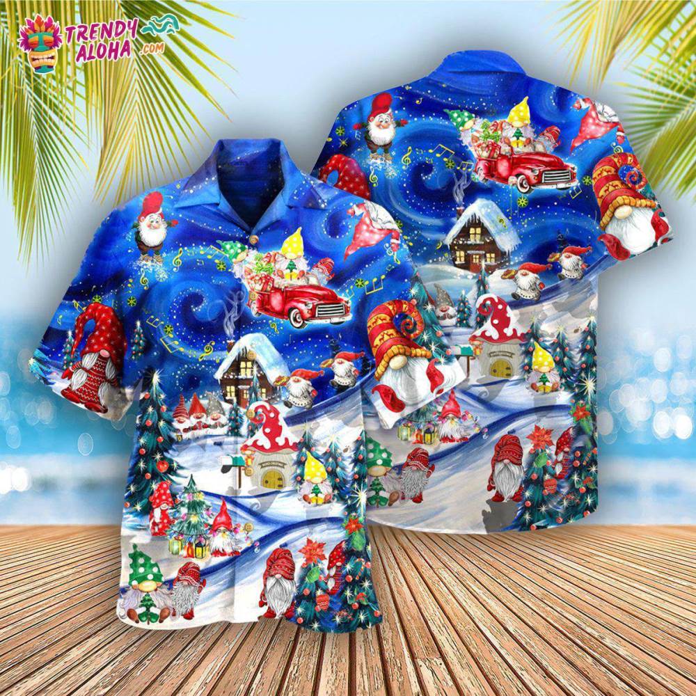 Christmas Hanging With My Gnomies And Car Hawaiian Shirt – Trendy Aloha