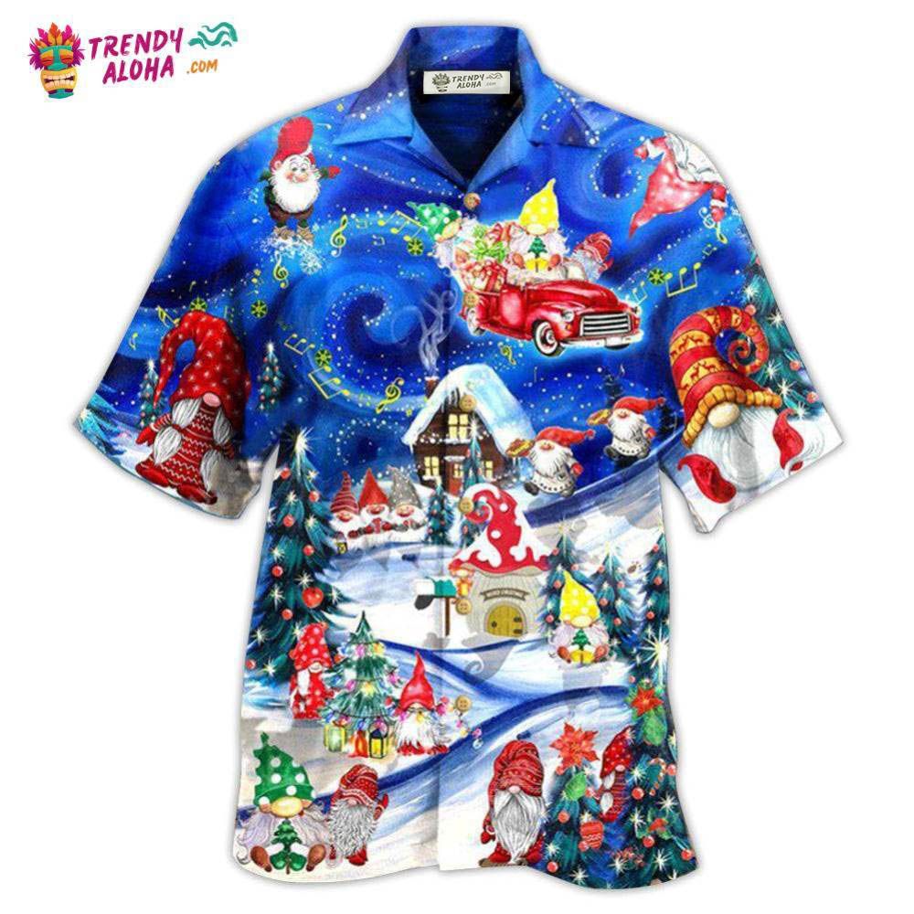 Christmas Hanging With My Gnomies And Car Hawaiian Shirt – Trendy Aloha Christmas Hanging With My Gnomies And Car Hawaiian Shirt – Trendy Aloha