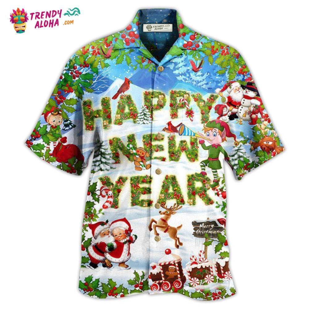 Christmas Happy New Year Snow Merry Christmas Hawaiian Shirt – Trendy Aloha Christmas Happy New Year Snow Merry Christmas Hawaiian Shirt – Trendy Aloha