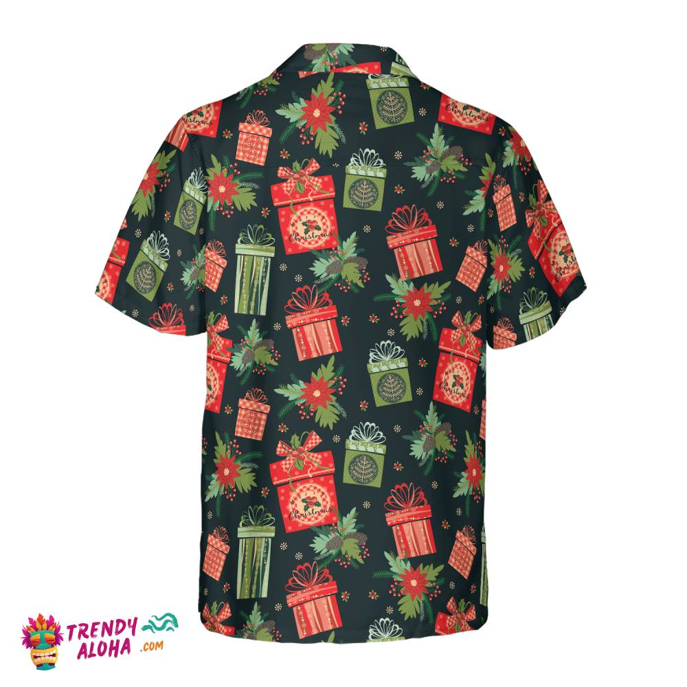 Christmas Hawaiian Shirts, Chritmas Gift Pattern Shirt Short Sleeve, Christmas Shirt Idea Gift For Men And Women
