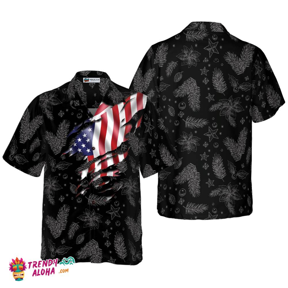 Christmas Hawaiian Shirts, Chritmas Usa Flag Pattern Shirt Short Sleeve, Christmas Shirt Idea Gift For Men And Women Christmas Hawaiian Shirts, Chritmas Usa Flag Pattern Shirt Short Sleeve, Christmas Shirt Idea Gift For Men And Women