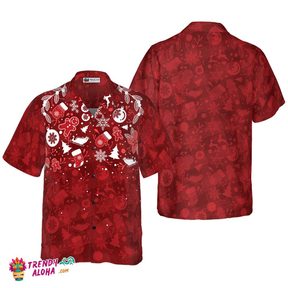 Christmas Hawaiian Shirts For Men And Women, Christmas Ginger Bread Man Hawaiian Shirt Button Down Shirt Short Sleeve Christmas Hawaiian Shirts For Men And Women, Christmas Ginger Bread Man Hawaiian Shirt Button Down Shirt Short Sleeve