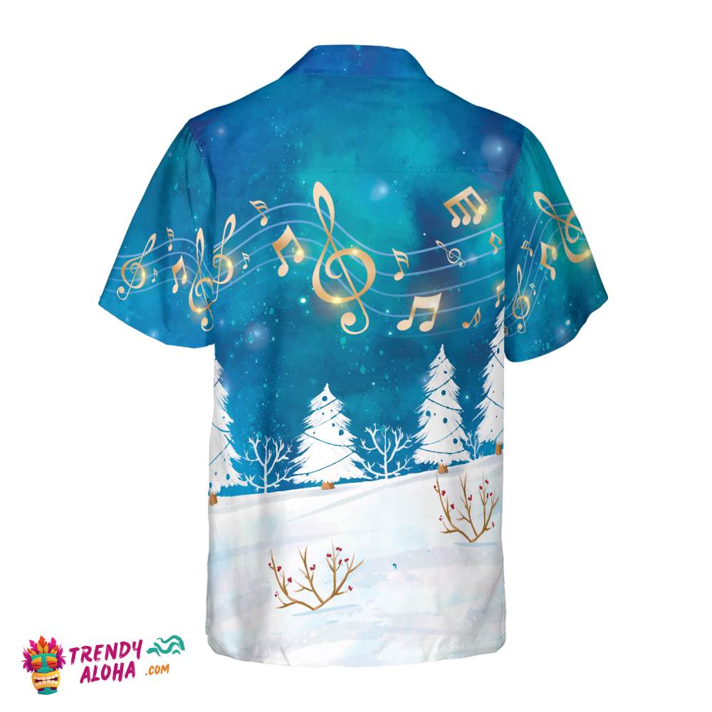 Christmas Hawaiian Shirts For Men And Women, Santa Sing Music Hawaiian Shirt Button Down Shirt Short Sleeve