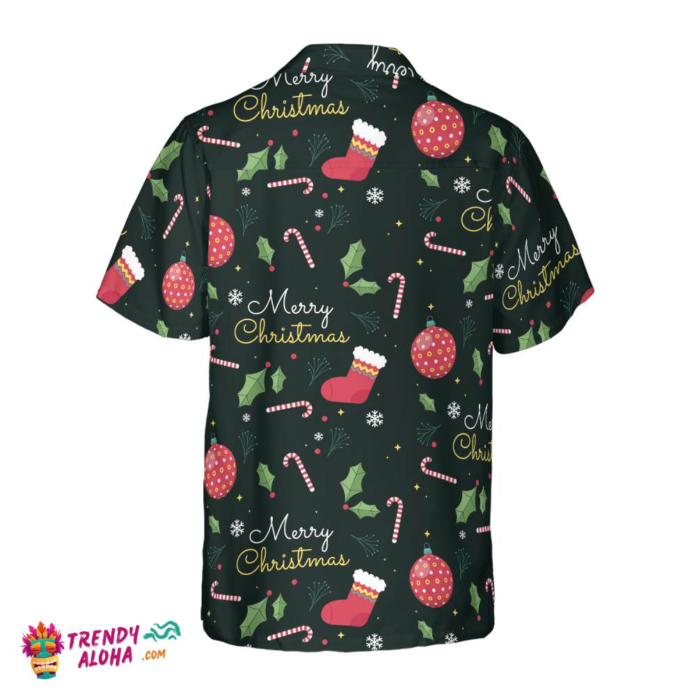 Christmas Hawaiian Shirts, Merry Christmas Pattern Shirt Short Sleeve, Christmas Shirt Idea Gift For Men And Women