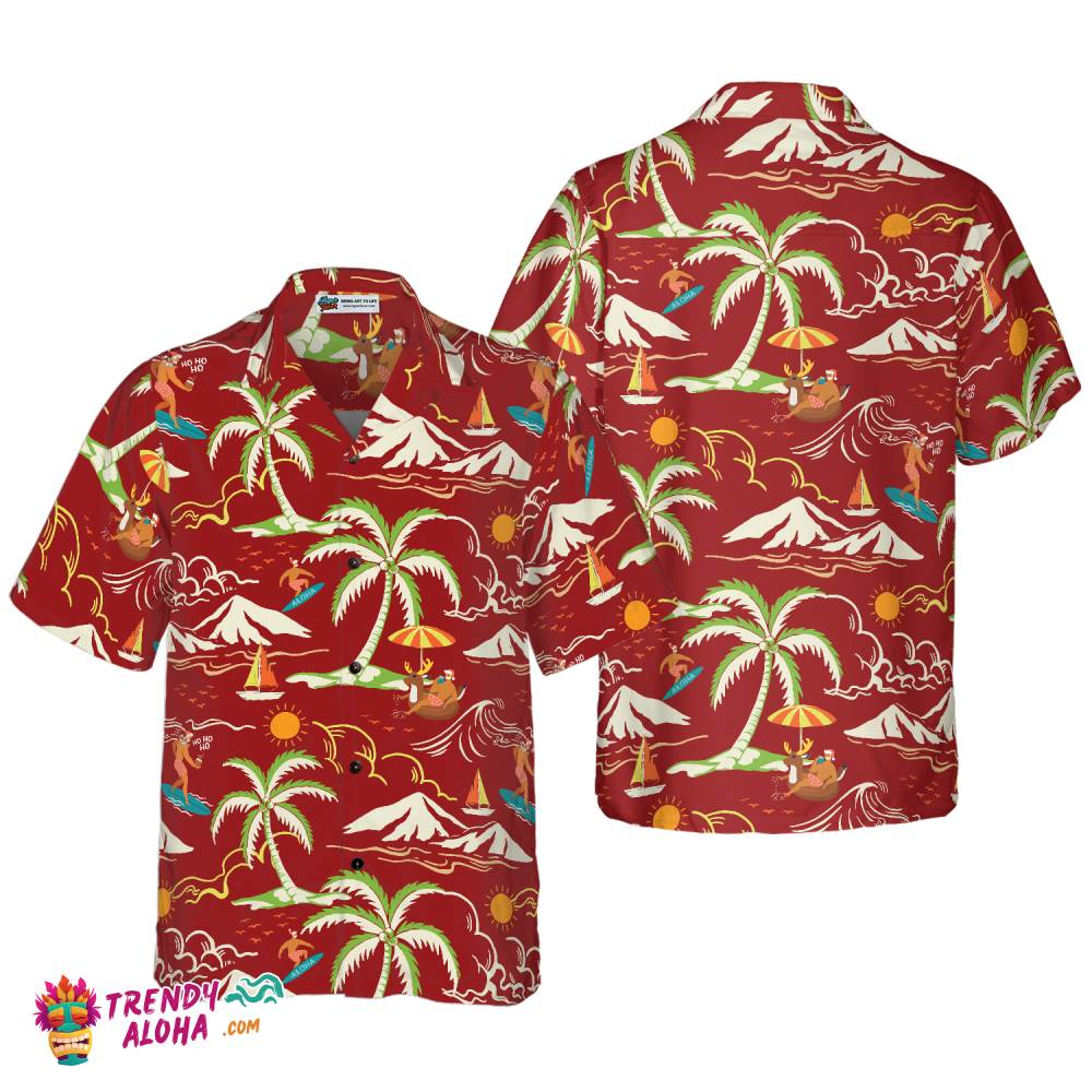 Christmas Hawaiian Shirts, Santa Beach Summer Pattern 1 Shirt Short Sleeve, Christmas Shirt Idea Gift For Men And Women Christmas Hawaiian Shirts, Santa Beach Summer Pattern 1 Shirt Short Sleeve, Christmas Shirt Idea Gift For Men And Women