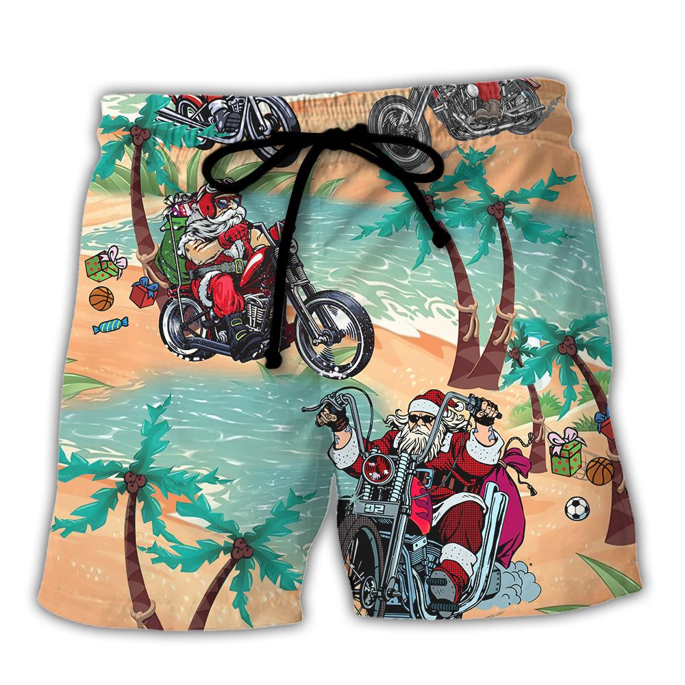 Christmas In July Driving With Santa Claus On Summer BeachTrendy Aloha Hawaiian Beach Shorts Christmas In July Driving With Santa Claus On Summer BeachTrendy Aloha Hawaiian Beach Shorts
