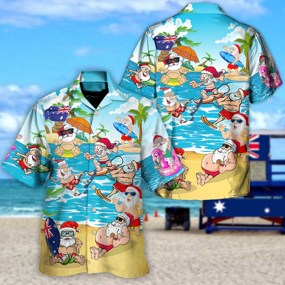 Christmas In July Santa Keeping The Christmas Spirit Alive Year Round Hawaiian Shirt