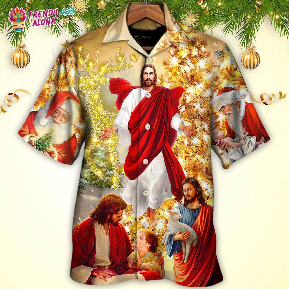 Christmas Jesus Is The Magic Of Christmas Hawaiian Shirt – Trendy Aloha