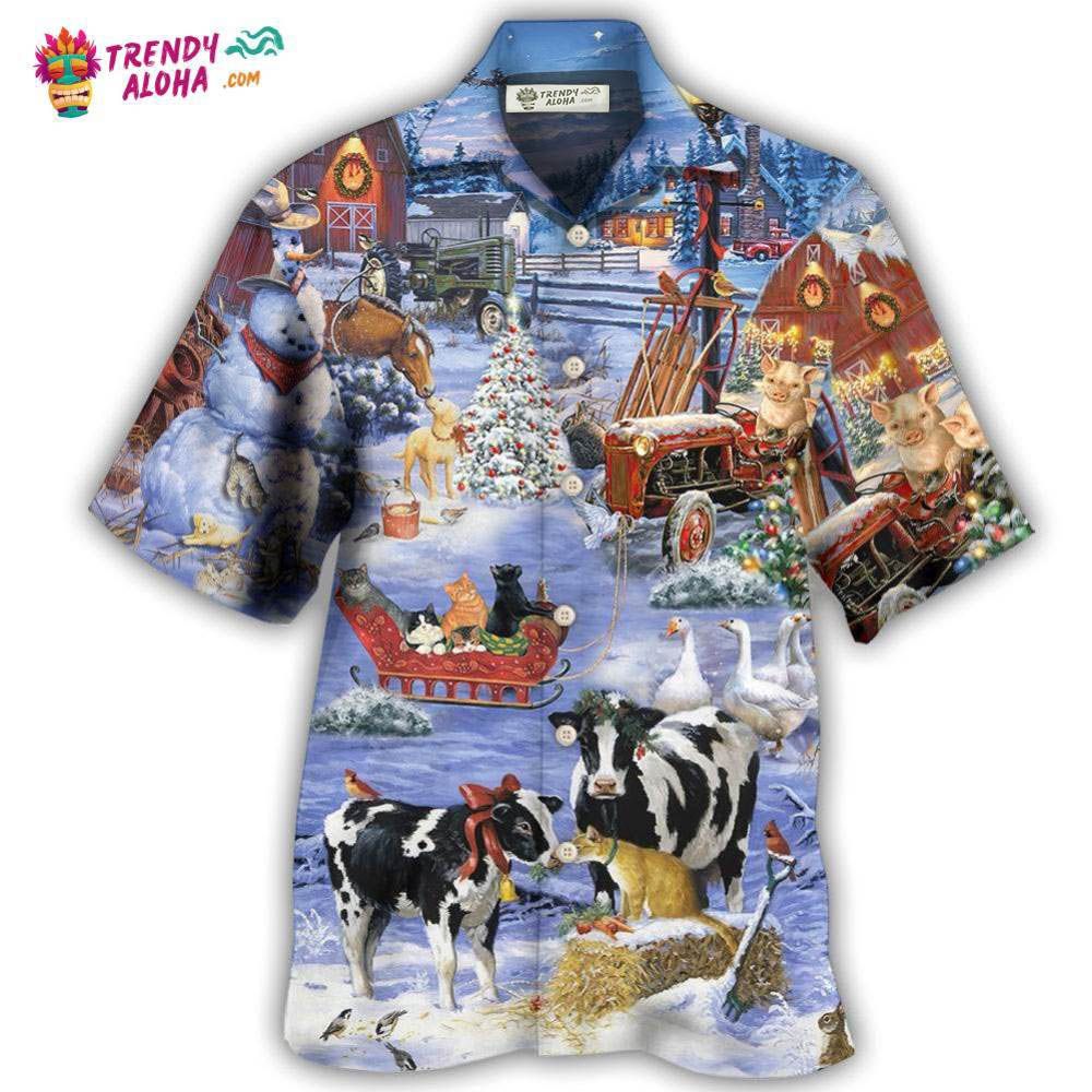 Christmas Love Farm Hawaiian Shirt – Trendy Aloha Christmas Love Farm Hawaiian Shirt – Trendy Aloha