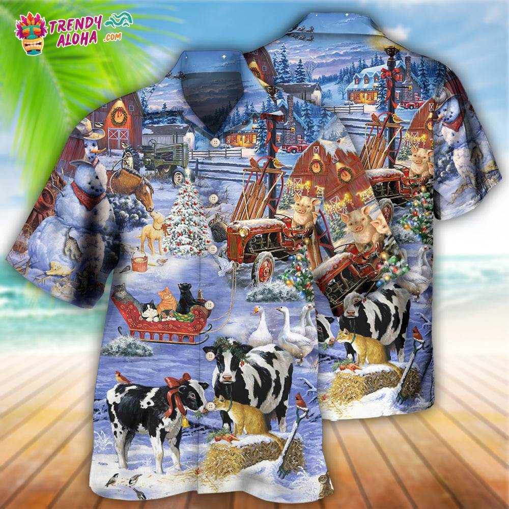 Christmas Love Farm Hawaiian Shirt – Trendy Aloha