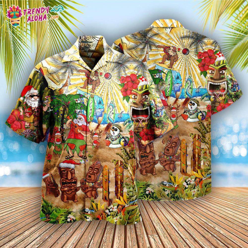 Christmas Mele Kalikimaka From Hawaii With Flower Hawaiian Shirt – Trendy Aloha