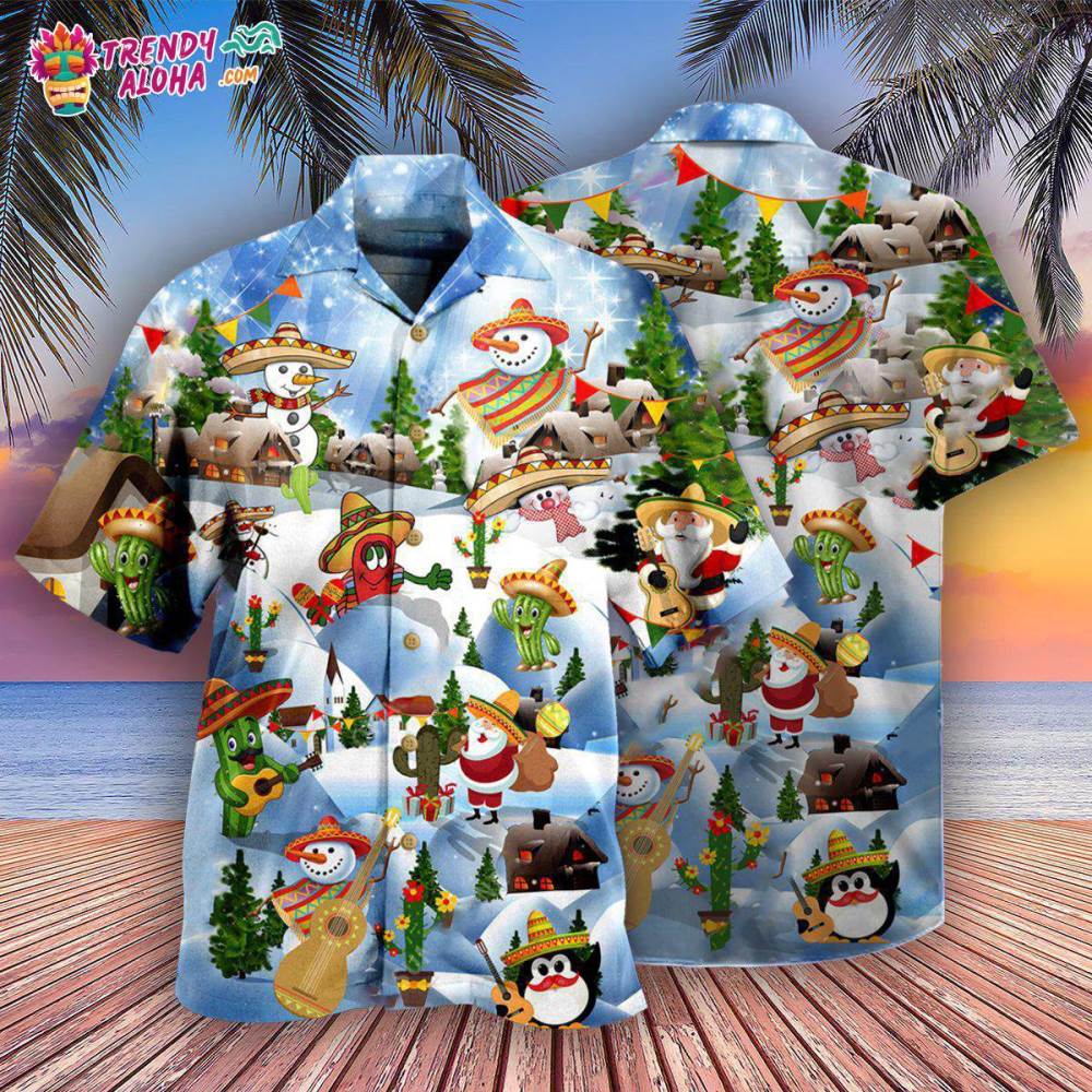 Christmas Mexican Say Merry Christmas Hawaiian Shirt – Trendy Aloha