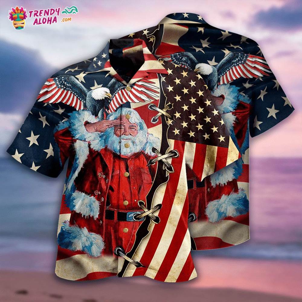 Christmas Patriot Panta Clause Hawaiian Shirt – Trendy Aloha
