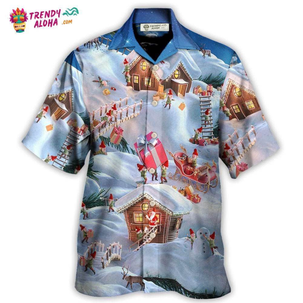 Christmas Santa And Gnome Merry Xmas Hawaiian Shirt – Trendy Aloha