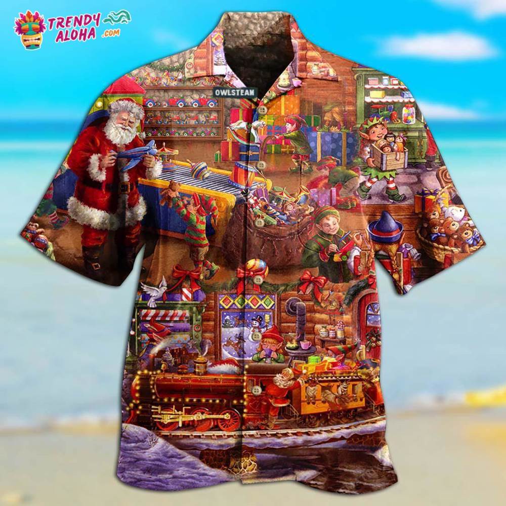Christmas Santa And Happiness Forever Hawaiian Shirt – Trendy Aloha