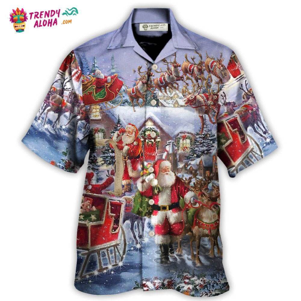 Christmas Santa Claus Comes Tonight Hawaiian Shirt – Trendy Aloha