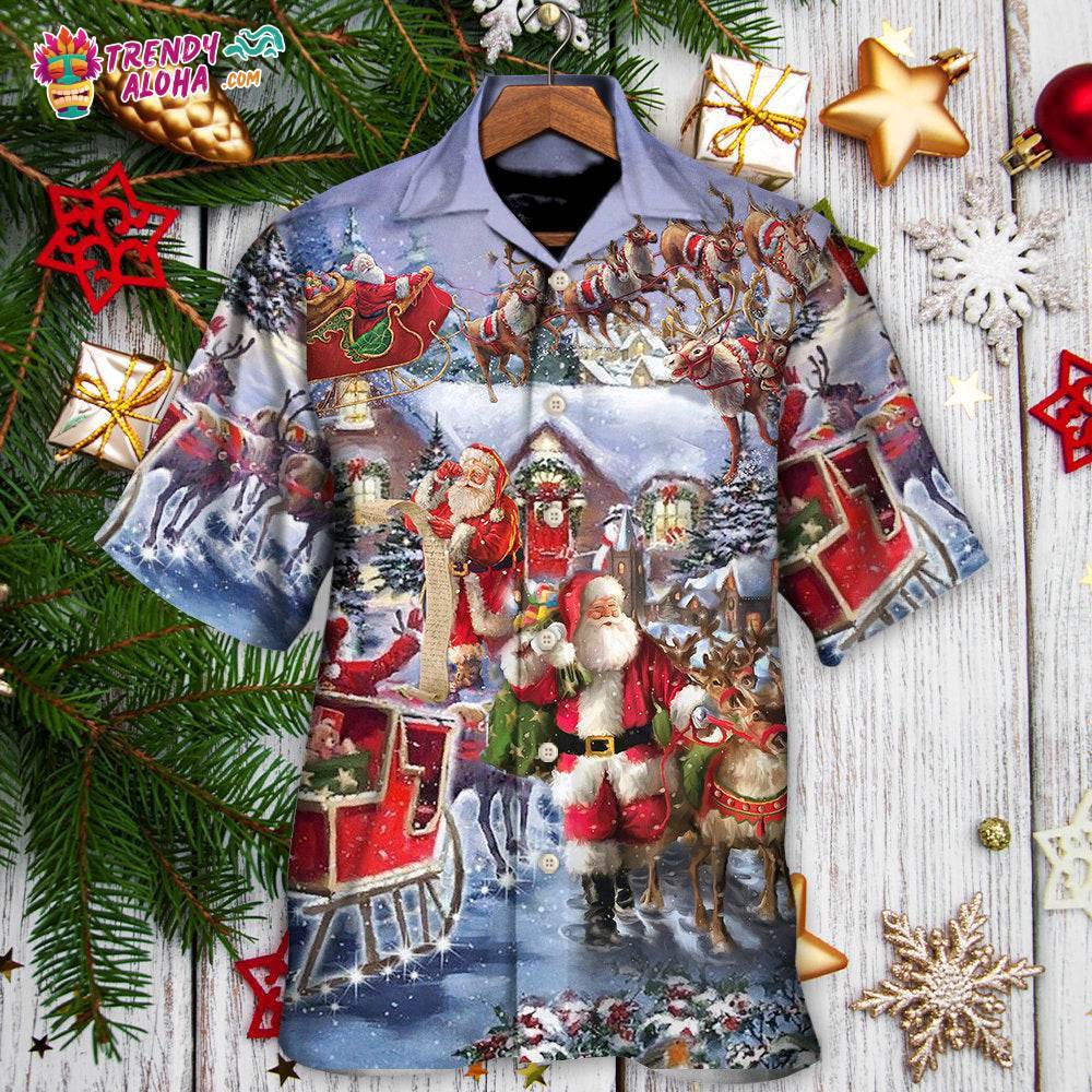Christmas Santa Claus Comes Tonight Hawaiian Shirt – Trendy Aloha