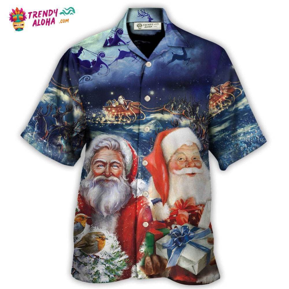 Christmas Santa Claus Snow Hawaiian Shirt – Trendy Aloha