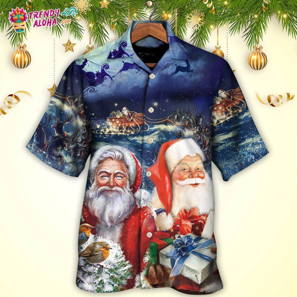 Christmas Santa Claus Snow Hawaiian Shirt – Trendy Aloha
