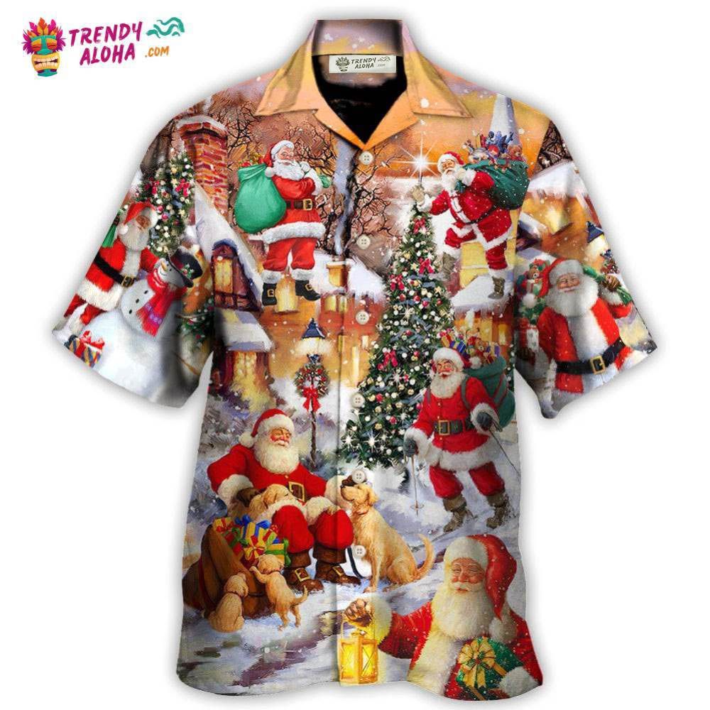 Christmas Santa Claus Story In The Town Gift For Xmas Hawaiian Shirt – Trendy Aloha