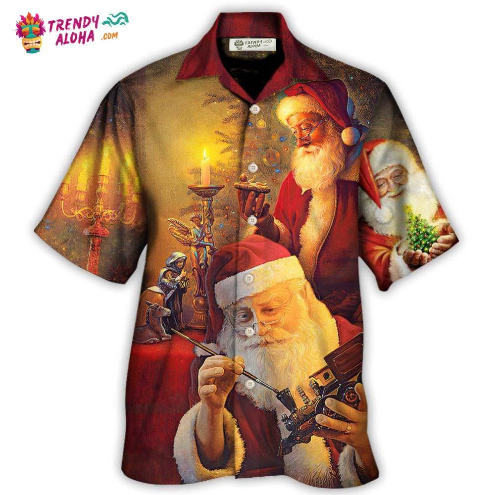 Christmas Santa Claus The Spirit Of Christmas Art Style Hawaiian Shirt – Trendy Aloha