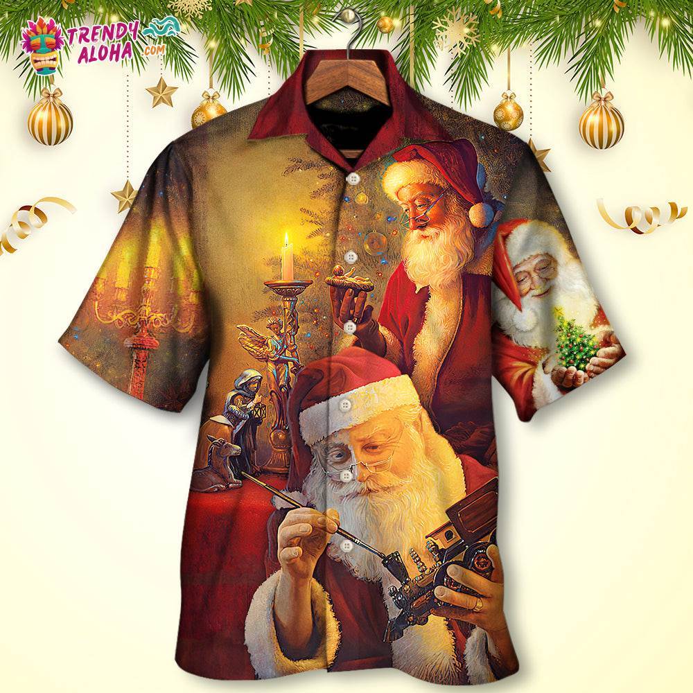 Christmas Santa Claus The Spirit Of Christmas Art Style Hawaiian Shirt – Trendy Aloha