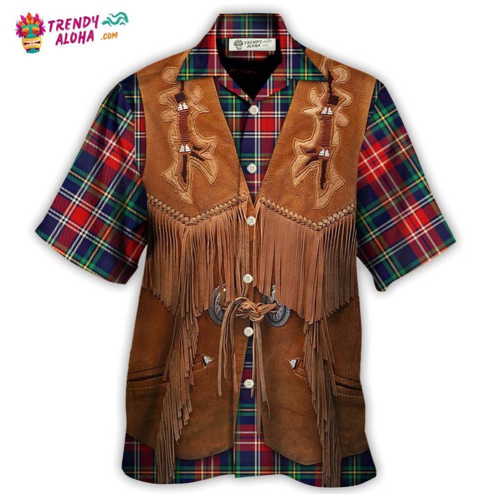 Christmas Santa Cool String Sleeveless Leather Hawaiian Shirt – Trendy Aloha