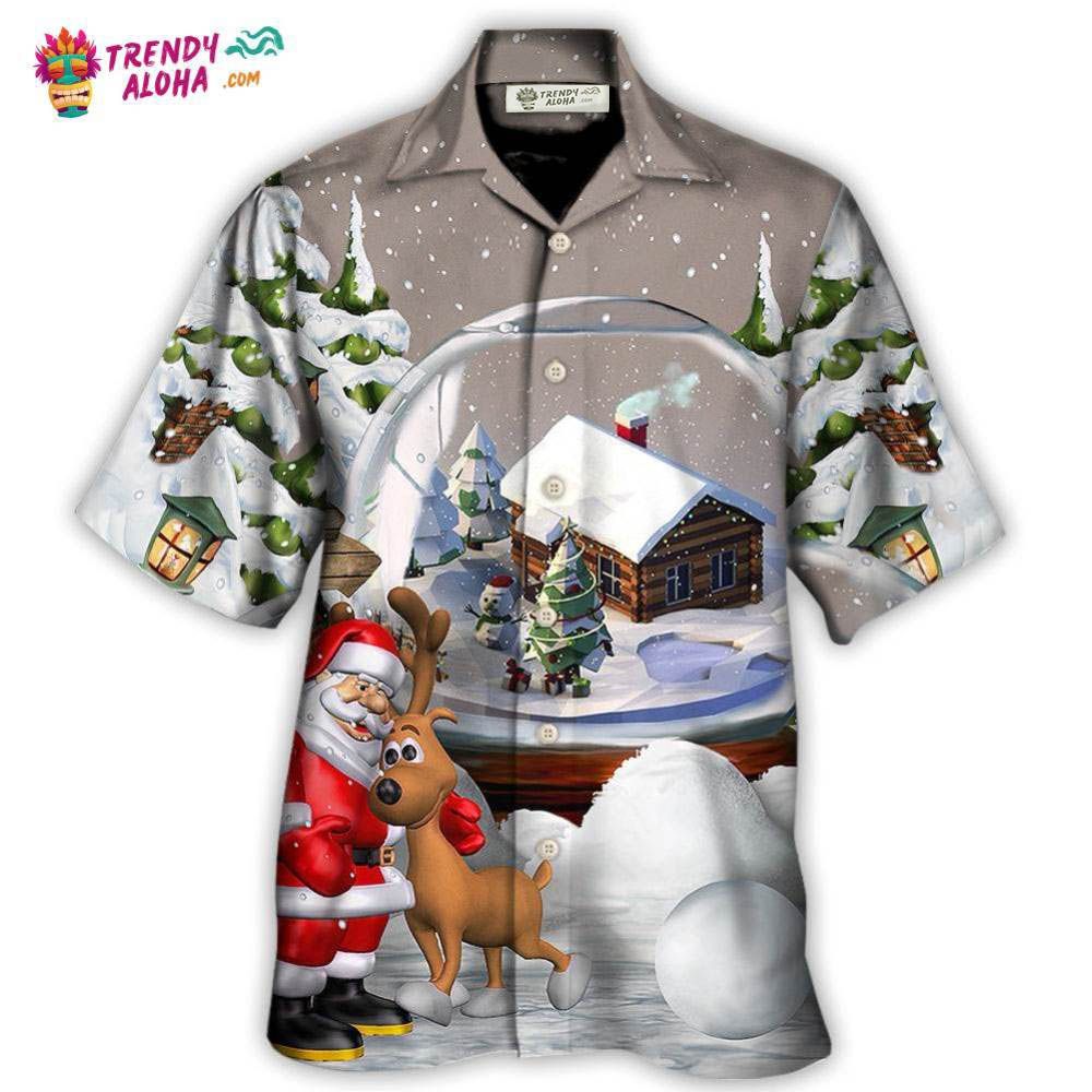 Christmas Santa Giving Christmas For Everyone Hawaiian Shirt – Trendy Aloha